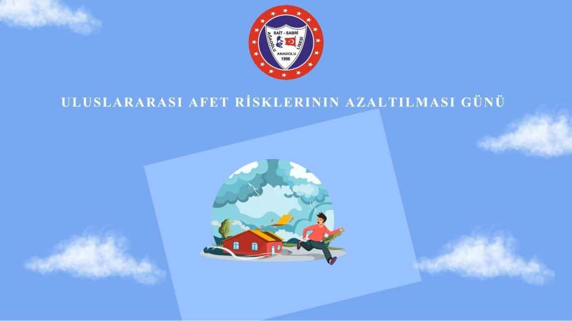 Uluslararası Afet Risklerinin Azaltılması Günü